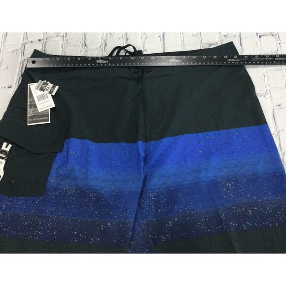 Hooked Soul Board Shorts Men’s Size 38 Color Blue 4 Way Stretch Bottle Opener - Picture 6 of 9